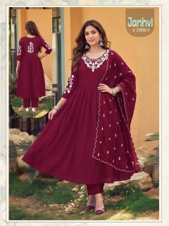Desi kudi jhanvi anarkali buy set of palazzo kurti wholesale catalog